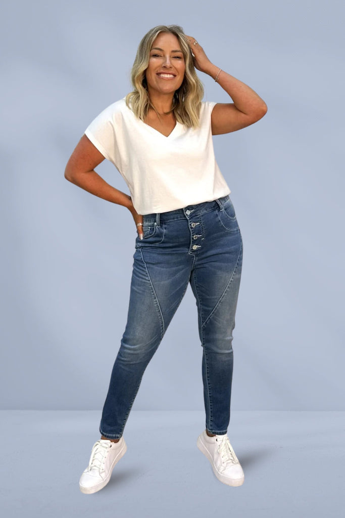 Monaco Jason Jeans Light Blue Wash From BoxHill