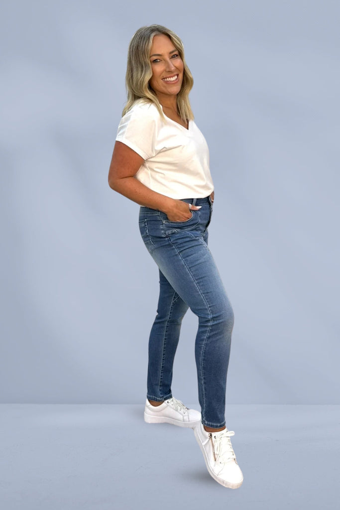 Monaco Jason Jeans Light Blue Wash From BoxHill