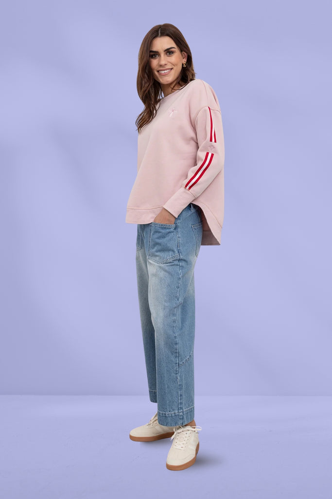 Moss Bianca Sweat Tee Pink From BoxHill