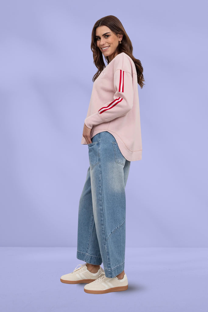 Moss Bianca Sweat Tee Pink From BoxHill