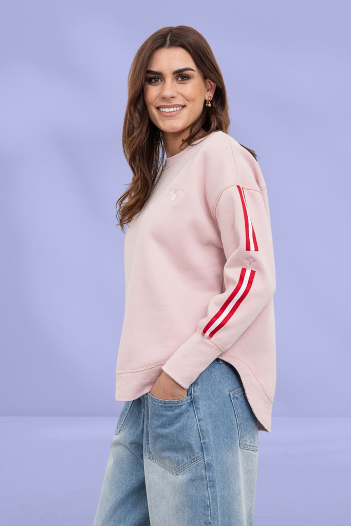 Moss Bianca Sweat Tee Pink From BoxHill