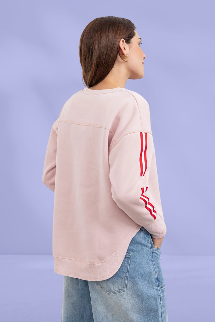 Moss Bianca Sweat Tee Pink From BoxHill