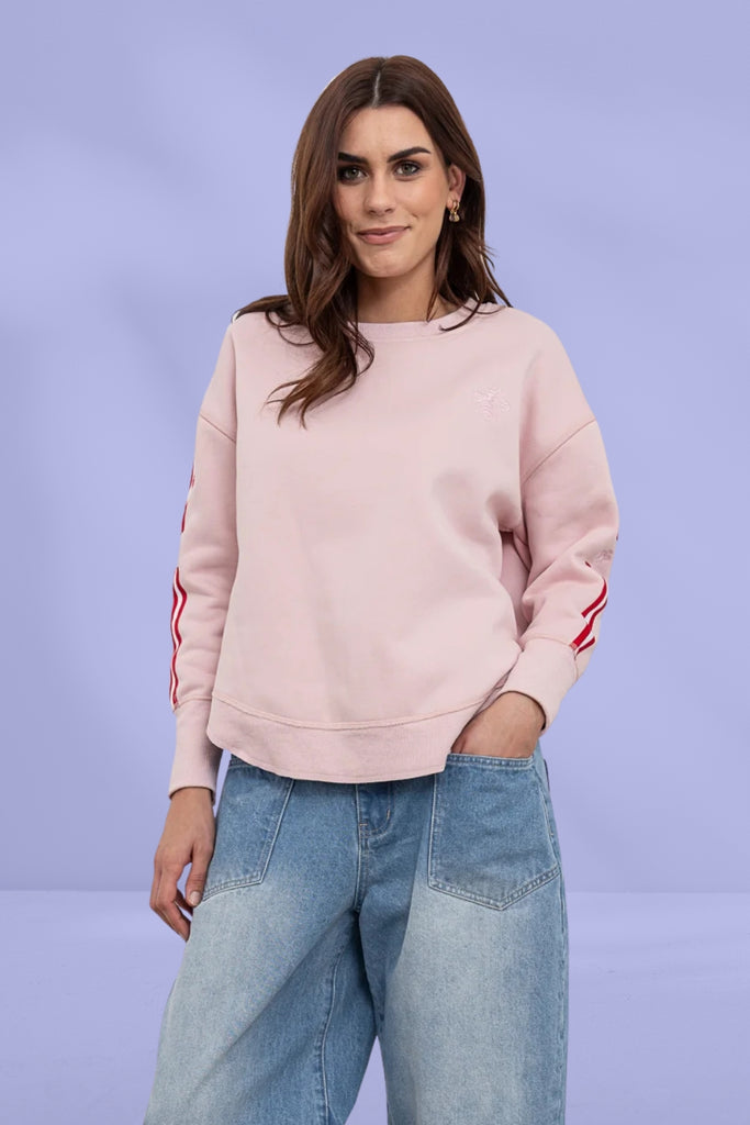 Moss Bianca Sweat Tee Pink From BoxHill
