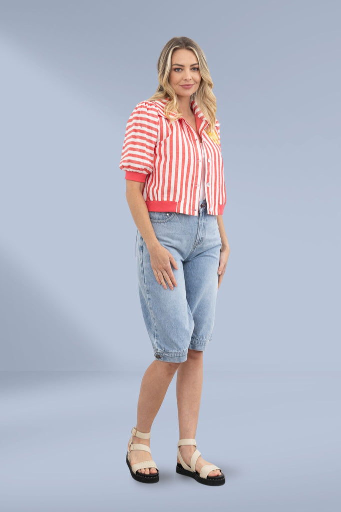 Moss Pedal Pusher Denim Blue From BoxHill