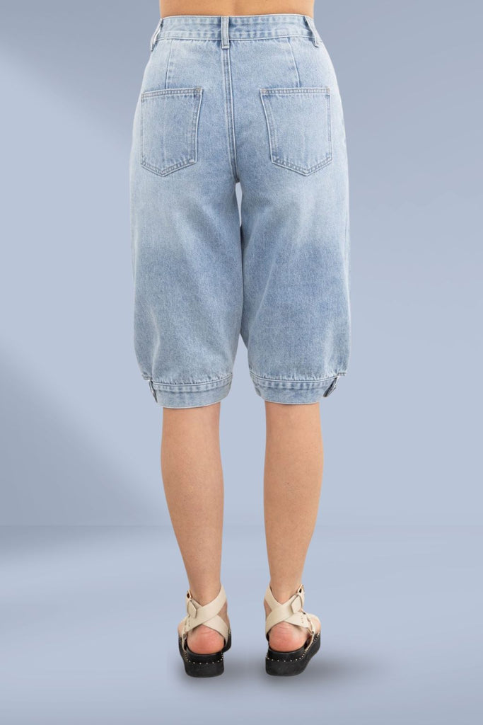 Moss Pedal Pusher Denim Blue From BoxHill