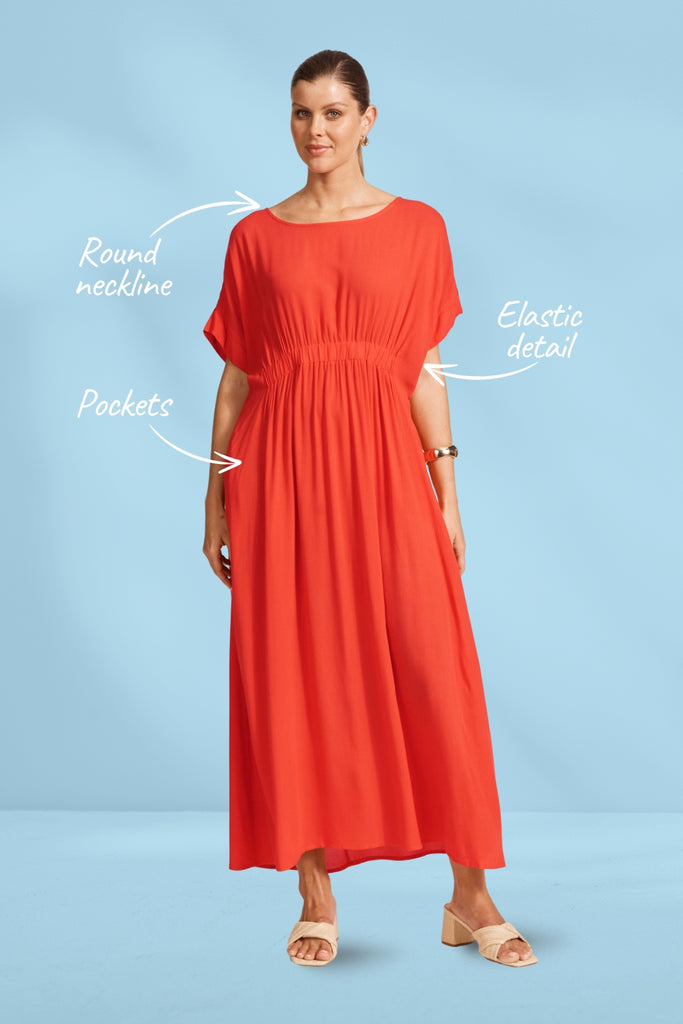 Eb and Ive Alegria Dress Coral From BoxHill