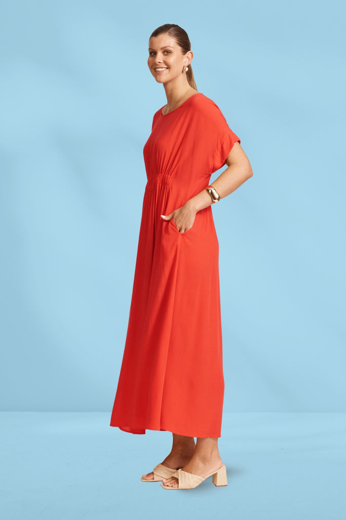 Eb and Ive Alegria Dress Coral From BoxHill