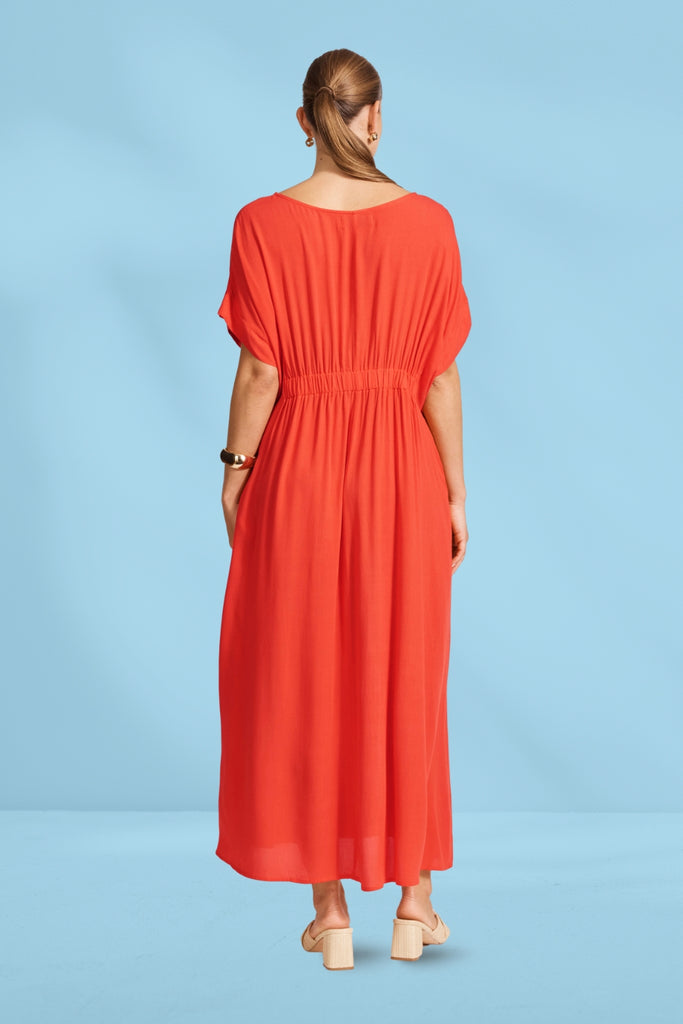 Eb and Ive Alegria Dress Coral From BoxHill