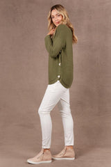 PRE-ORDER Eb and Ive Britons Knit Moss From BoxHill