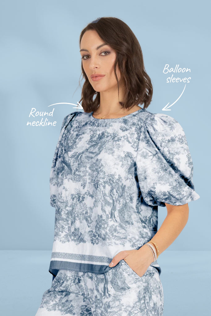 PRE-ORDER Federation Punch Top Navy From BoxHill