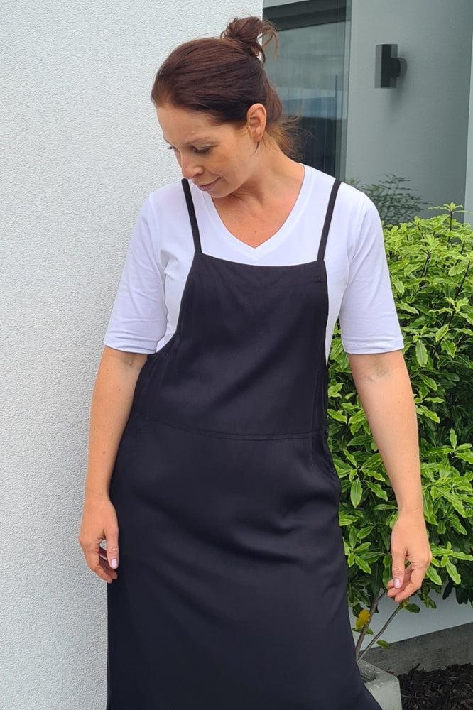 Freez Apron Dress Black From BoxHill