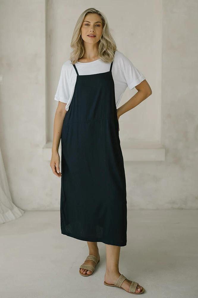 Freez Apron Dress Ink From BoxHill