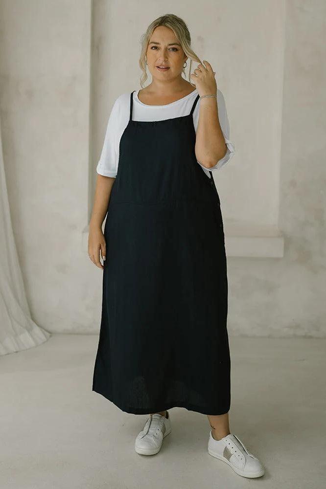 Freez Apron Dress Ink From BoxHill