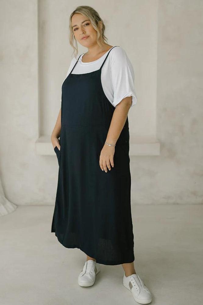 Freez Apron Dress Ink From BoxHill