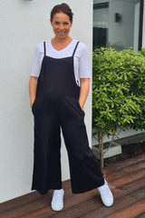 PRE-ORDER Freez Rayon Overalls Black From BoxHill