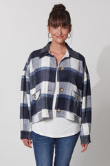 PRE-ORDER Haven Braemar Crop Shacket Midnight From BoxHill