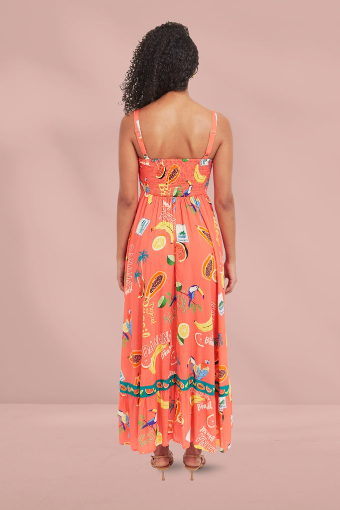 Haven Cabana Tank Maxi Dress Brasil Coral From BoxHill