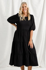 PRE-ORDER Homelee Kate Midi Dress Black From BoxHill