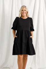 PRE-ORDER Homelee Katie Dress Black From BoxHill