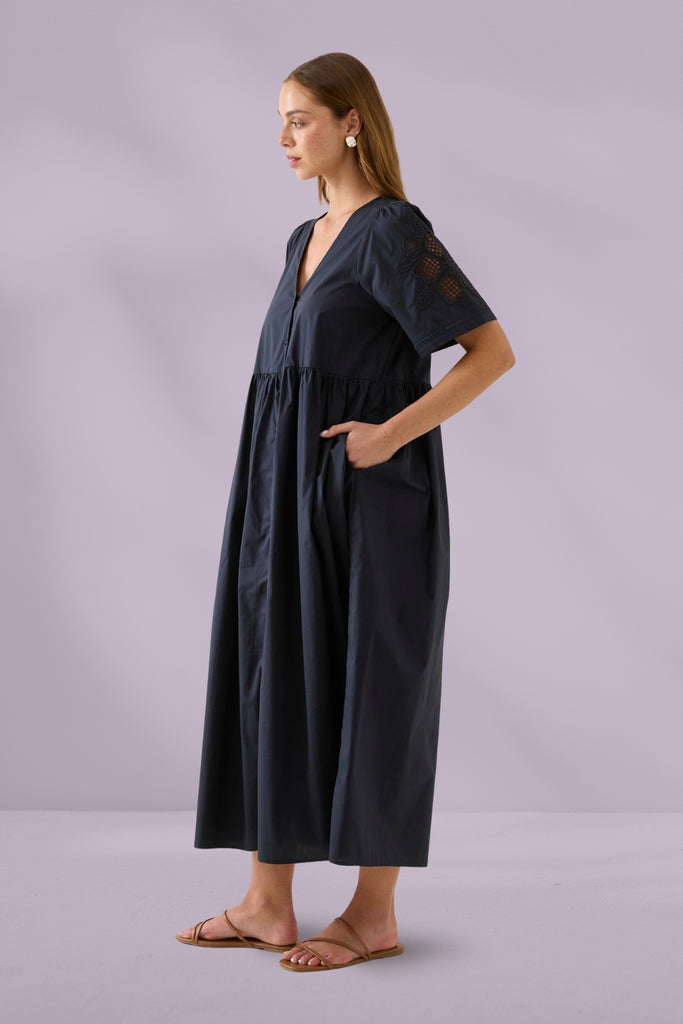 Isle of Mine Nilsa Dress Navy From BoxHill