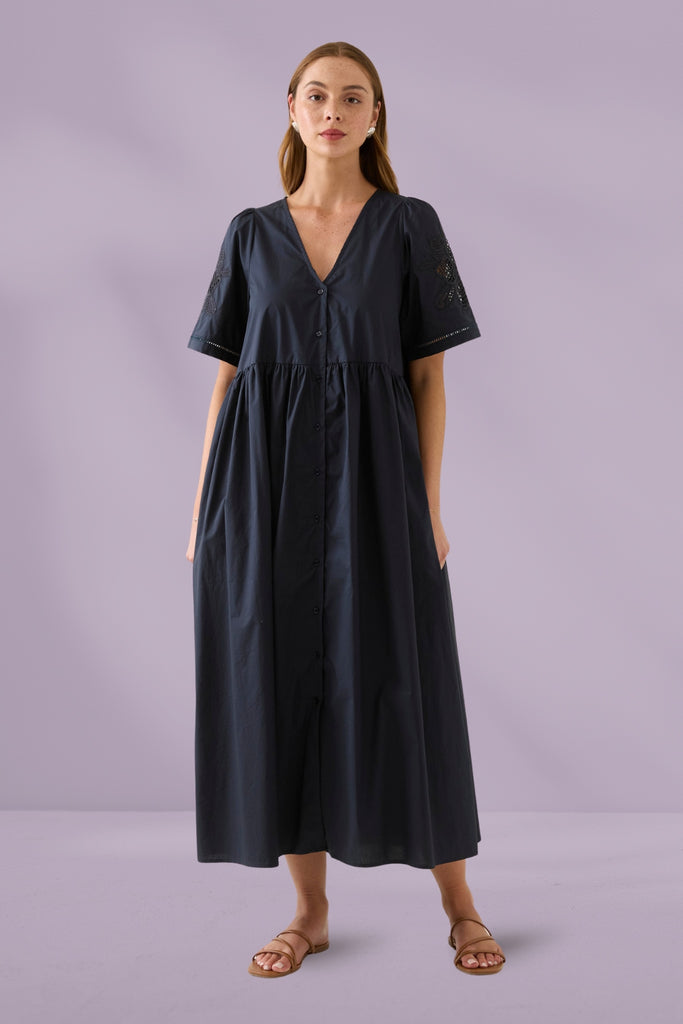 Isle of Mine Nilsa Dress Navy From BoxHill