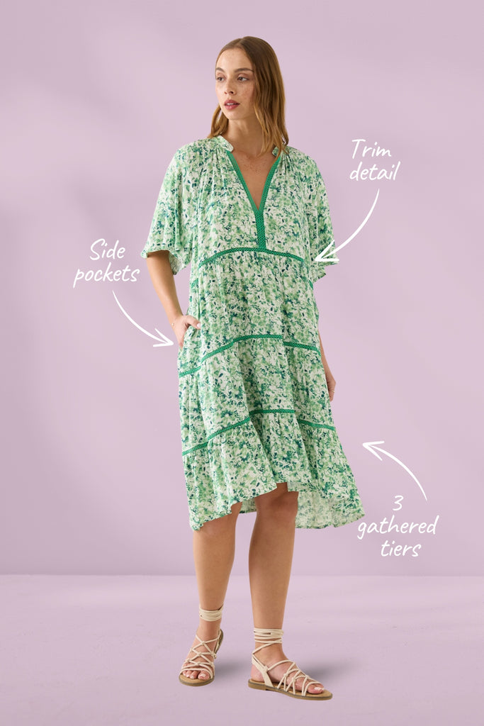 Isle of Mine Oline Dress Jasmine From BoxHill