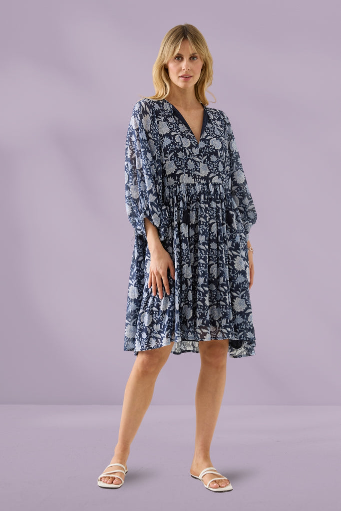Isle of Mine Wilma Dress Navy From BoxHill
