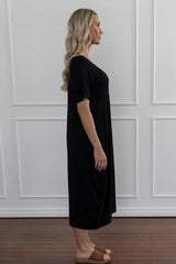 PRE-ORDER PQ Collection Short Sleeve Soho Dress Black From BoxHill