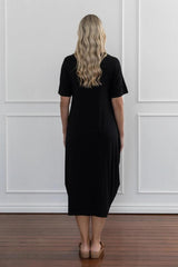 PRE-ORDER PQ Collection Short Sleeve Soho Dress Black From BoxHill