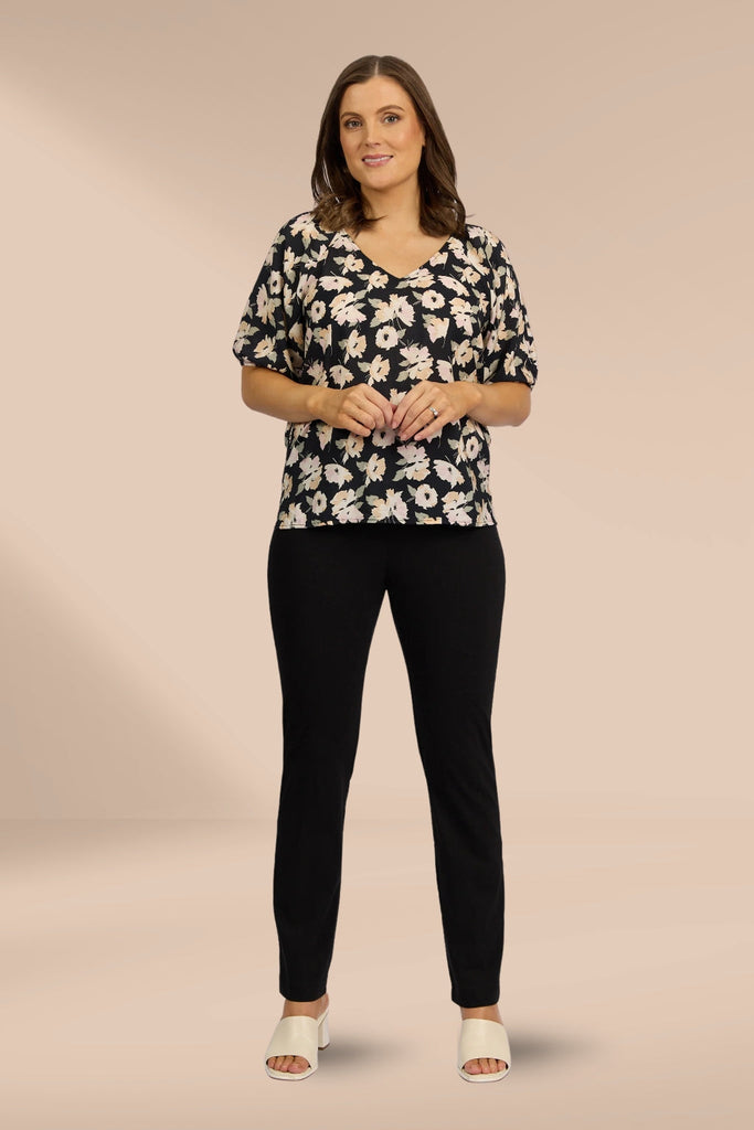 Paris Collection by Vassalli Paris Full Length Pants Black From BoxHill