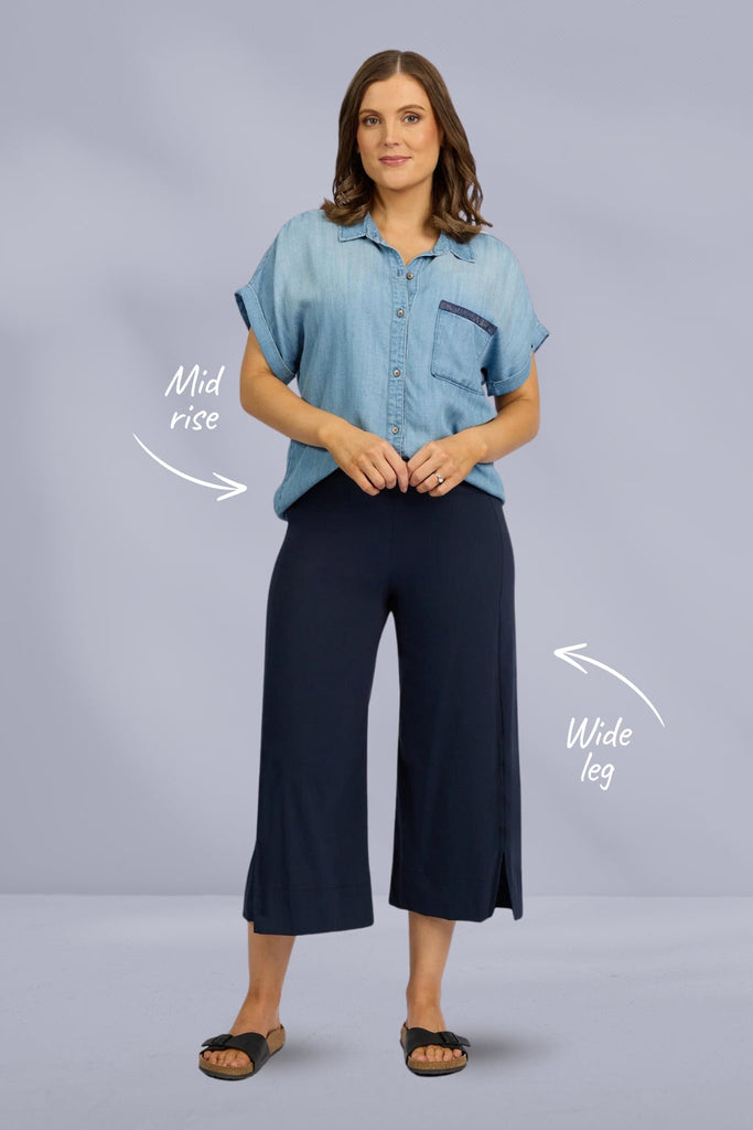 Paris Collection by Vassalli Paris Wide Leg Crop Pants Inka From BoxHill