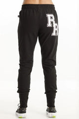 Rose Road Cuffed Unwinders Black with Varsity Logo From BoxHill