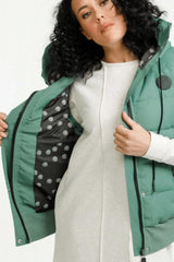 Rose Road Puffer Vest Moss From BoxHill