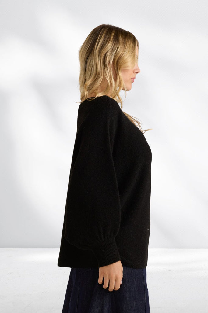Sass Casey Knit Black From BoxHill