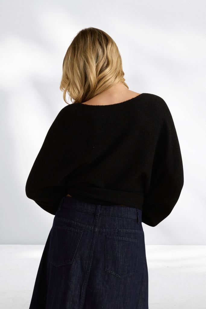 Sass Casey Knit Black From BoxHill