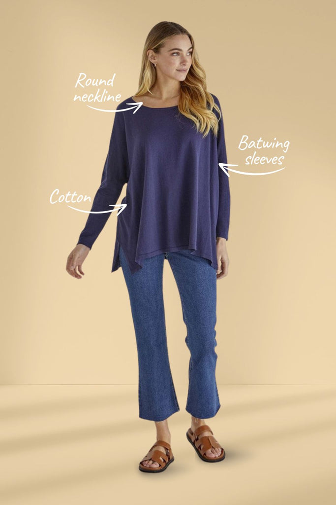 Sass Khaleesi Knit Navy From BoxHill