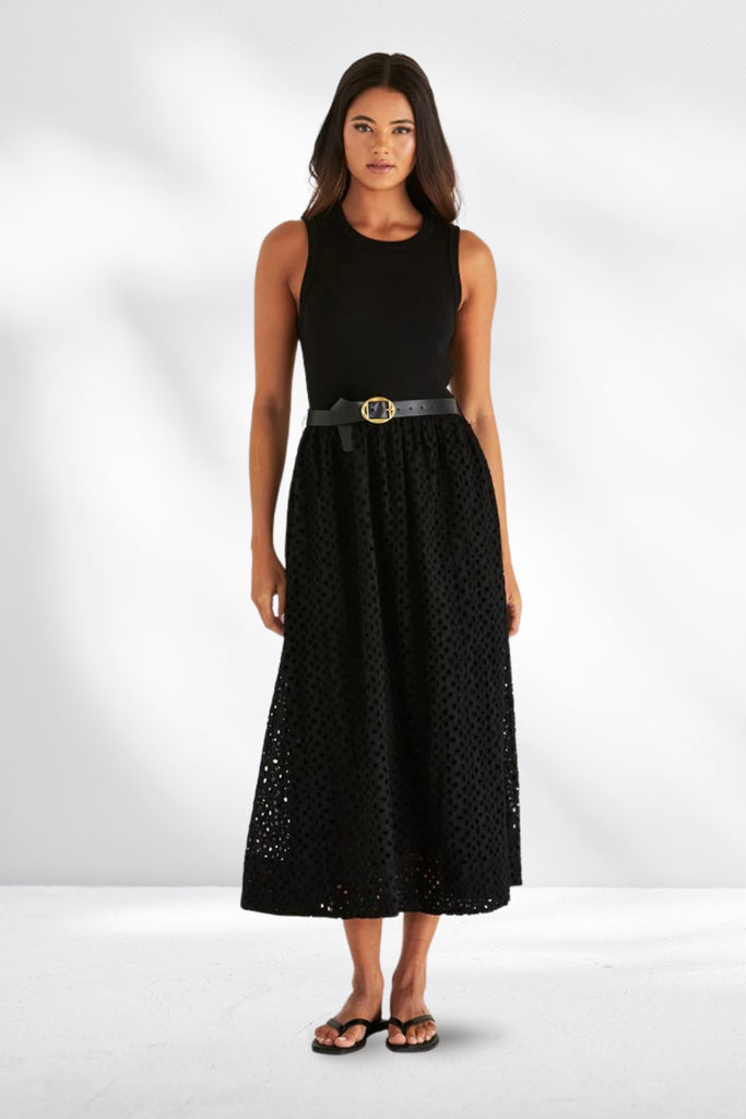 Sass Pattie Dress Black From BoxHill