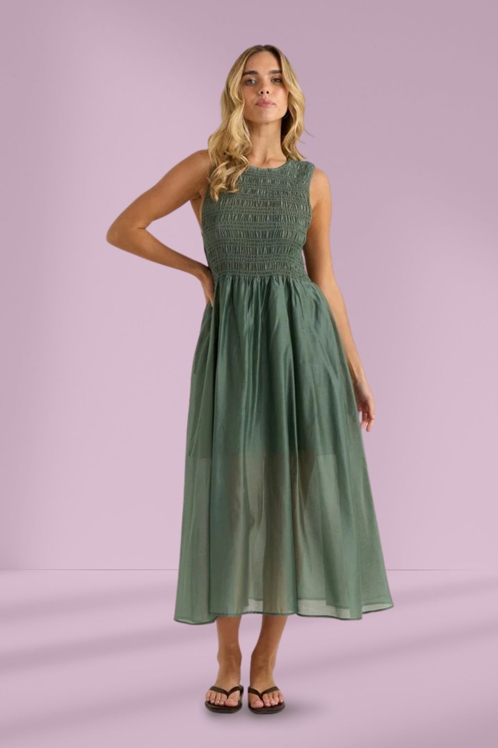 Sass Saga Tank Dress Sage Olive Sass Sass Saga Tank Dress Sage Olive Sass