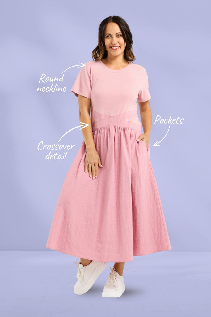 Seduce Delilah Dress Pink From BoxHill