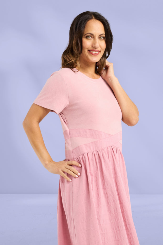 Seduce Delilah Dress Pink From BoxHill