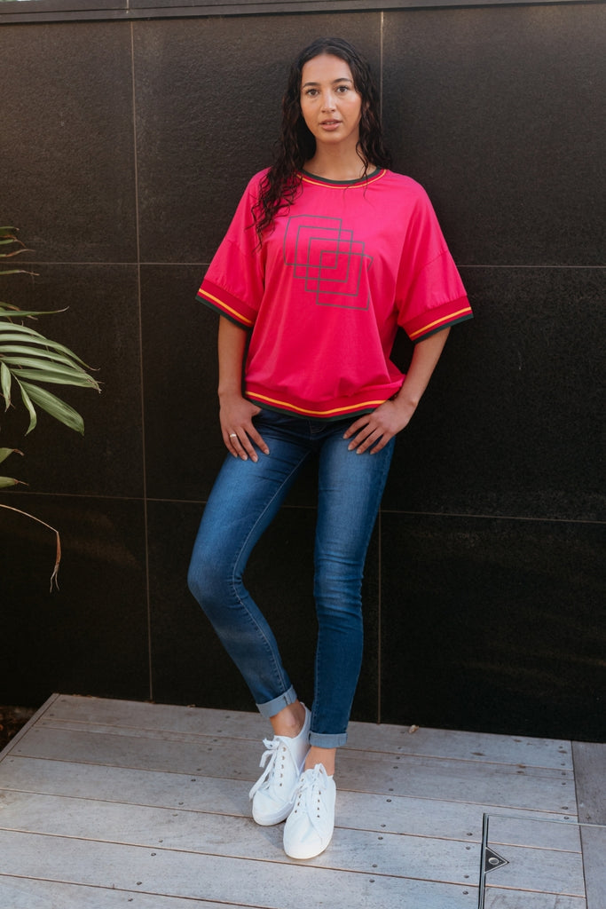 Seduce Gemma Top Hot Pink From BoxHill