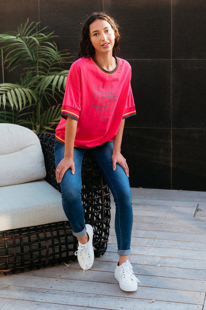 Seduce Gemma Top Hot Pink From BoxHill