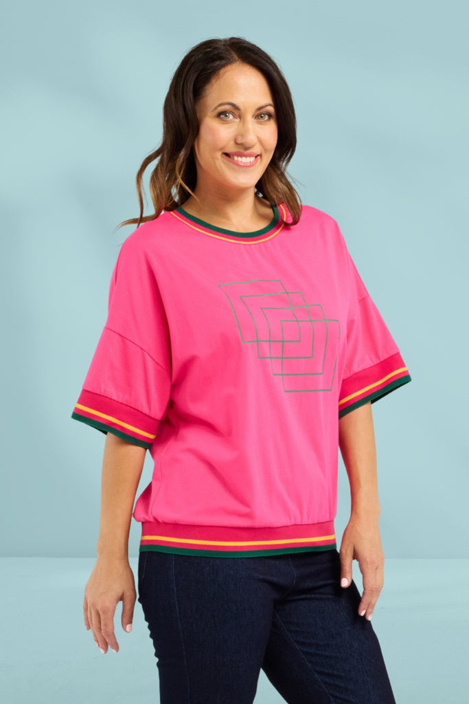 Seduce Gemma Top Hot Pink From BoxHill