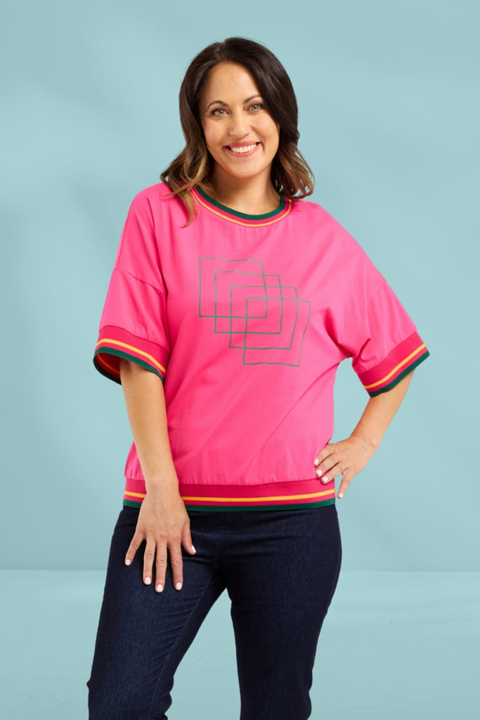 Seduce Gemma Top Hot Pink From BoxHill