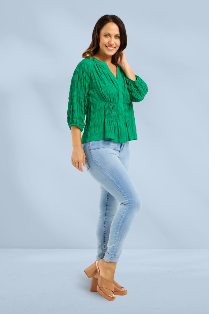 Seduce Grace Top Green From BoxHill