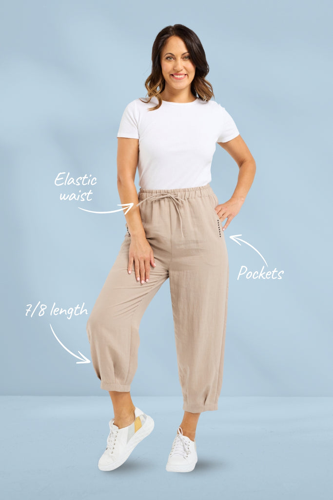 PRE-ORDER Seduce Nova Pants Natural From BoxHill