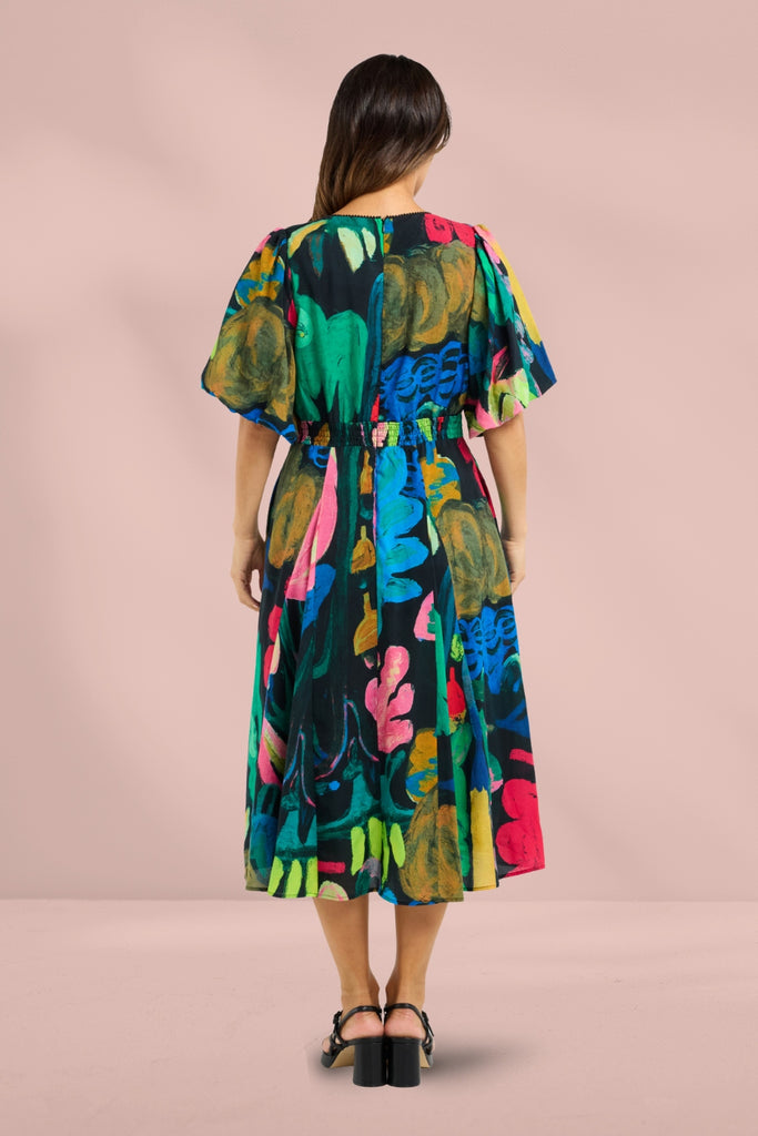 Seduce Olivia Dress Midnight Fern From BoxHill