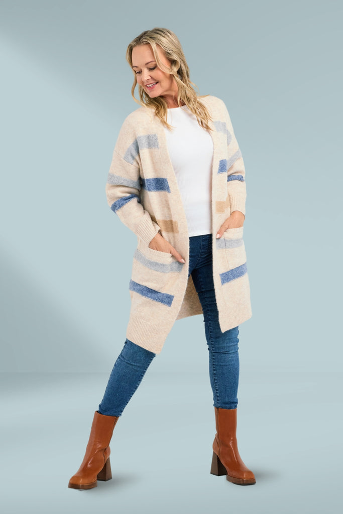 Seduce Samy Knit Cream Blue From BoxHill