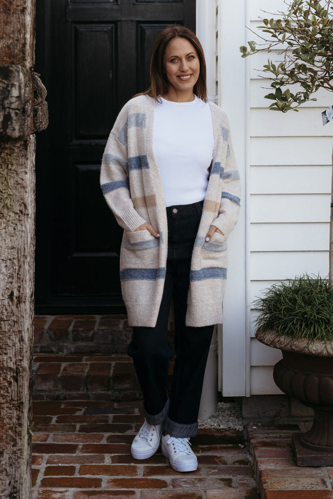 Seduce Samy Knit Cream Blue From BoxHill