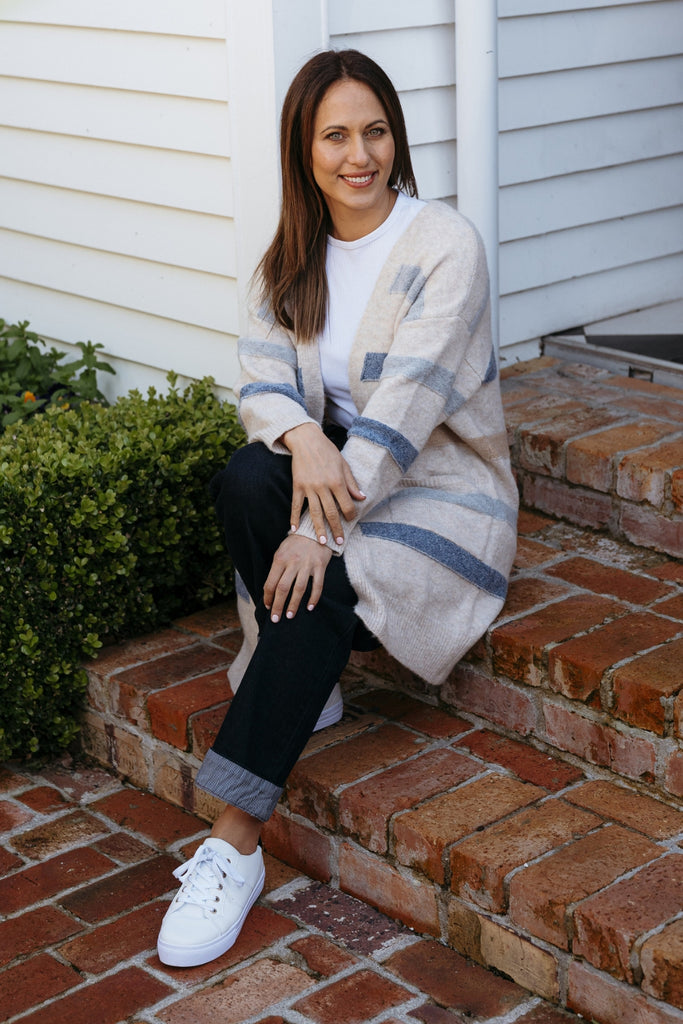 Seduce Samy Knit Cream Blue From BoxHill